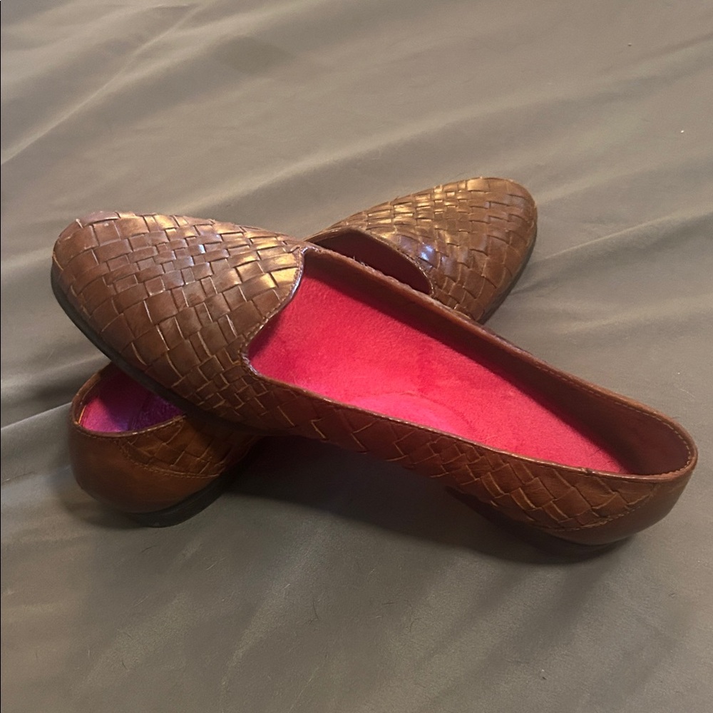 Leather Whicker Bass Loafers